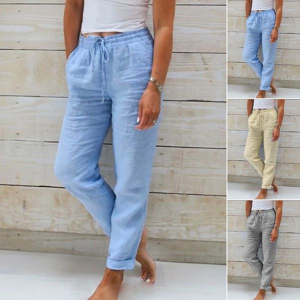 NERINA - casual linnen broek