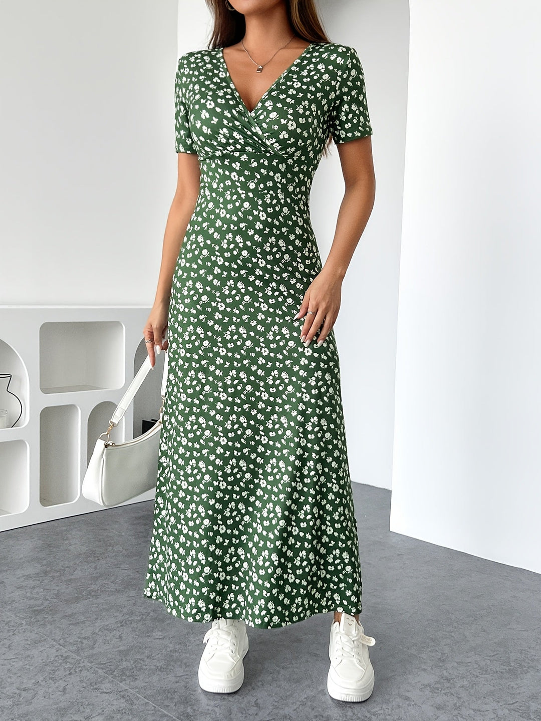 Maxi jurk met bloemenprint - Meliora