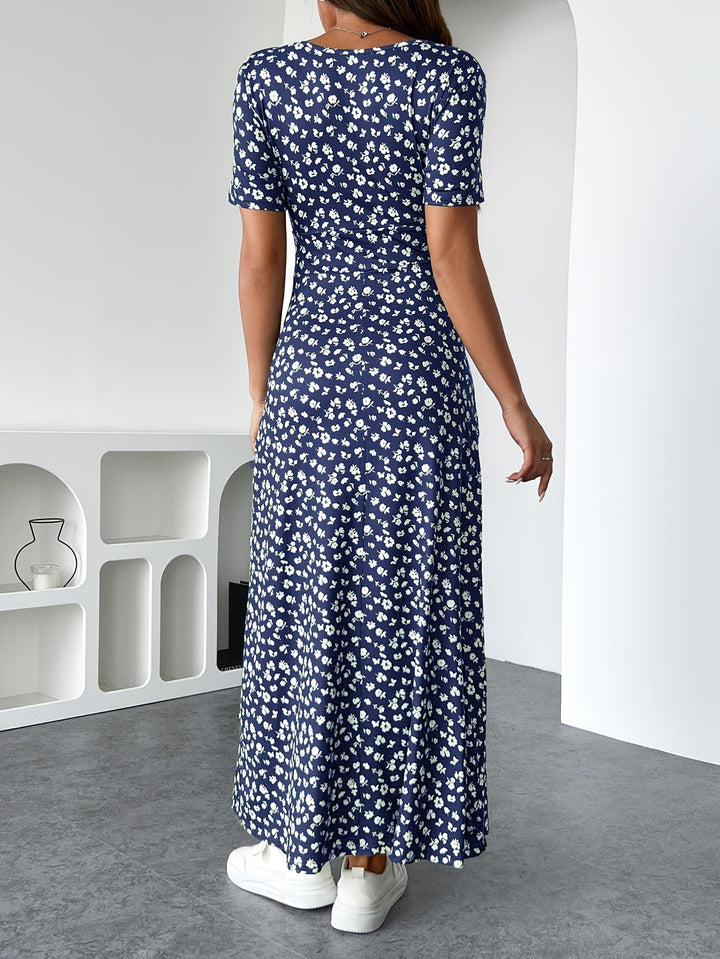 Maxi jurk met bloemenprint - Meliora