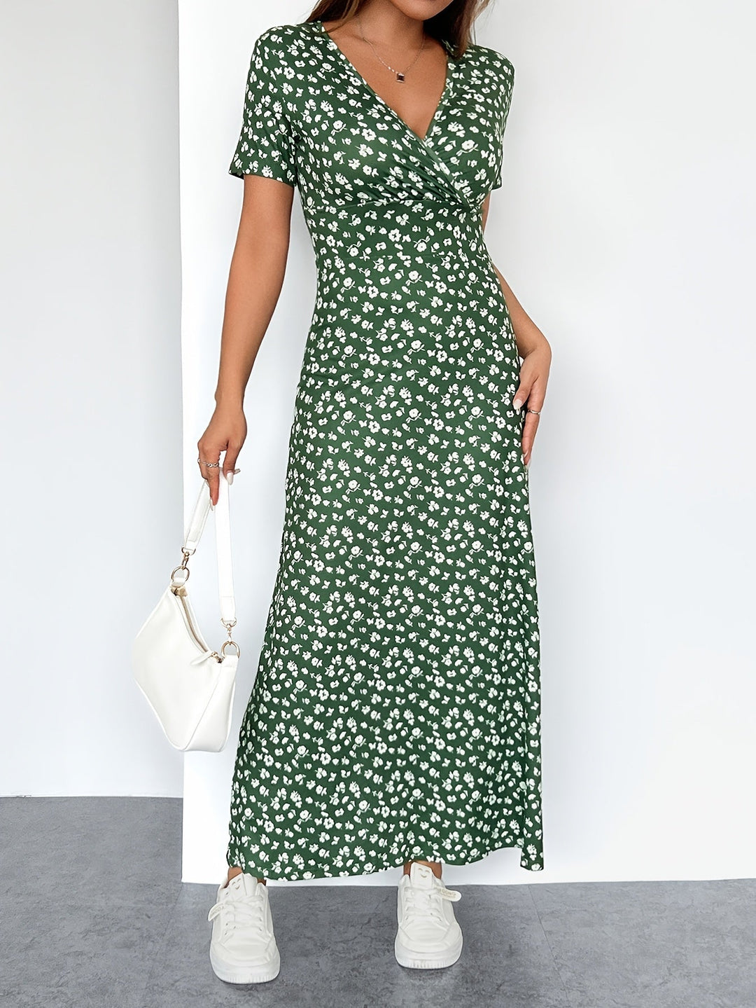 Maxi jurk met bloemenprint - Meliora