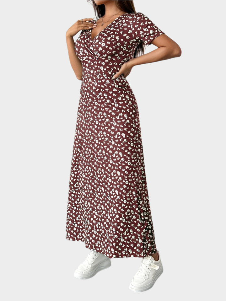 Maxi jurk met bloemenprint - Meliora