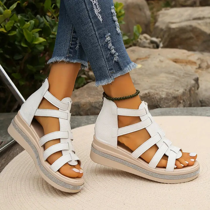 MELINA – Luxe Sandalen met Sleehak
