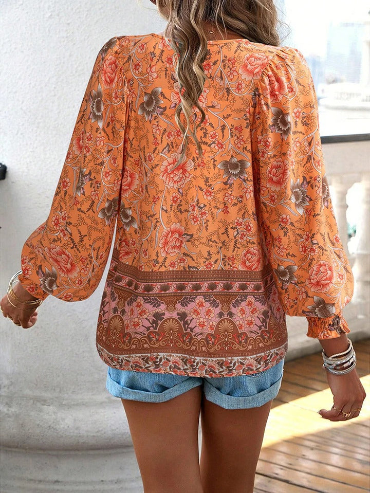 YVONNE – Zomerse Blouse met Bloemenprint