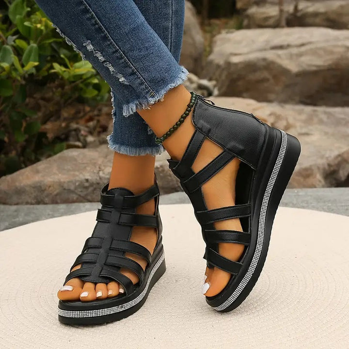 MELINA – Luxe Sandalen met Sleehak