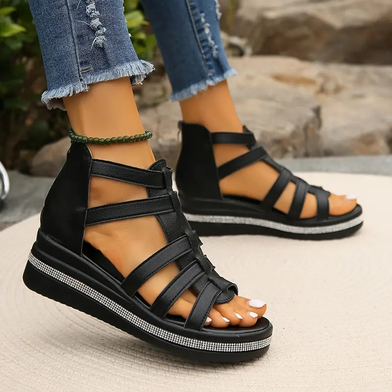 MELINA – Luxe Sandalen met Sleehak