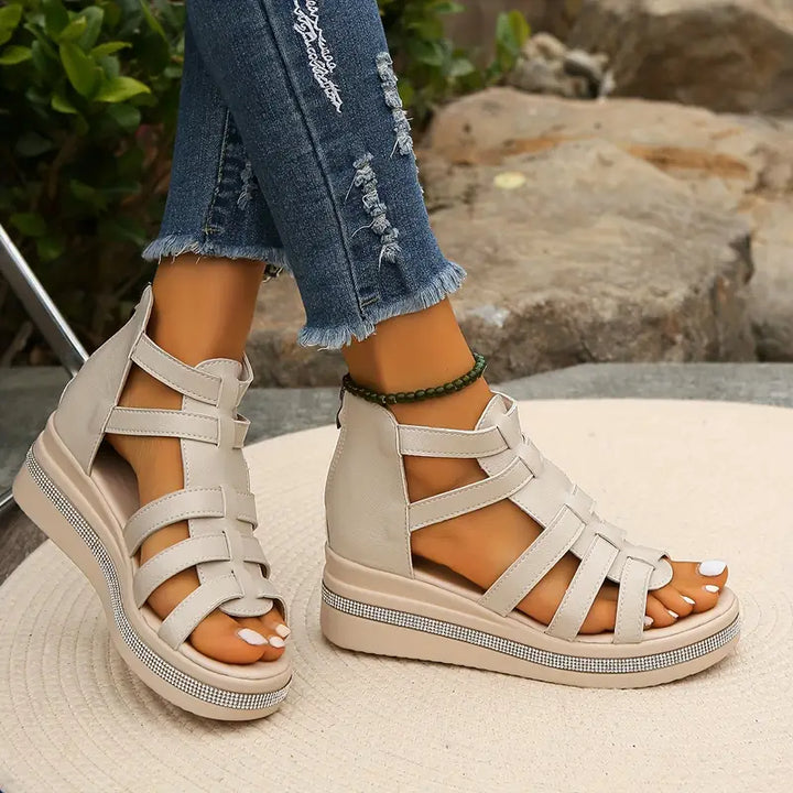 MELINA – Luxe Sandalen met Sleehak