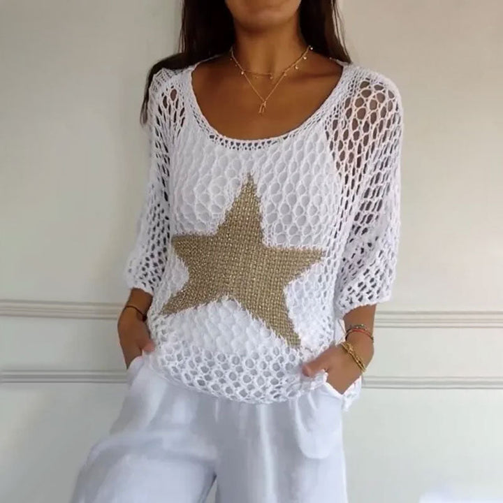 ELINOR - Top met sterrenprint