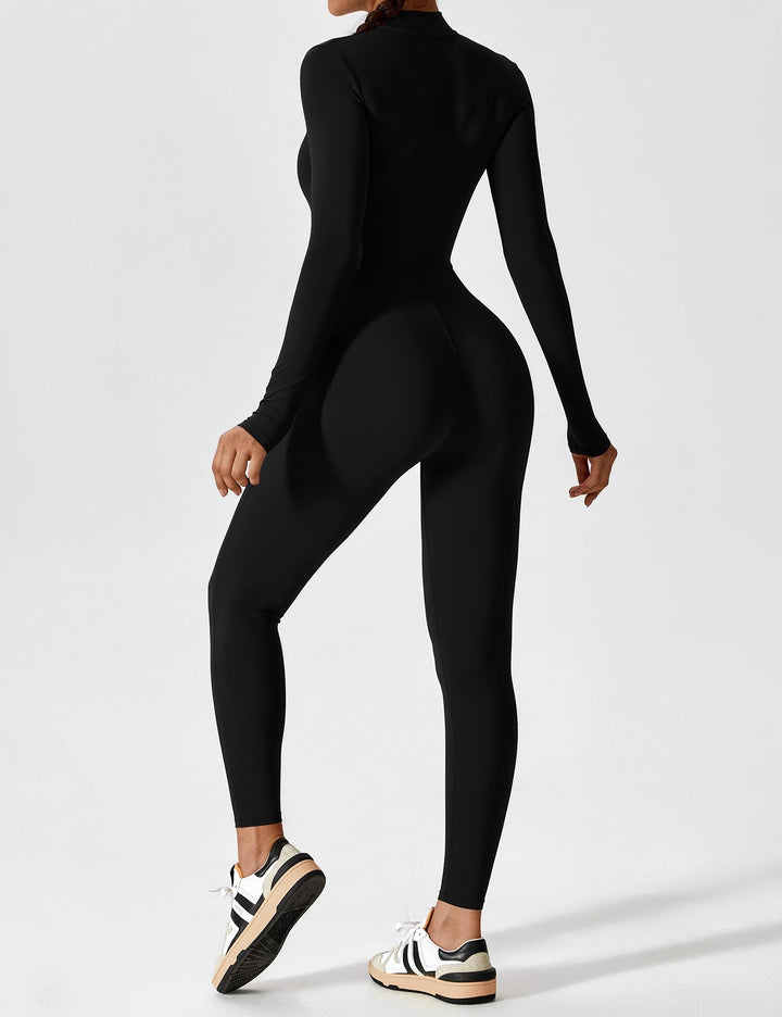 YANELLE – Slimfit Jumpsuit met Ritsdetail