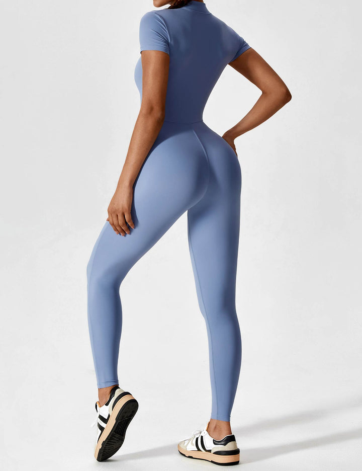YANELLE – Slimfit Jumpsuit met Ritsdetail