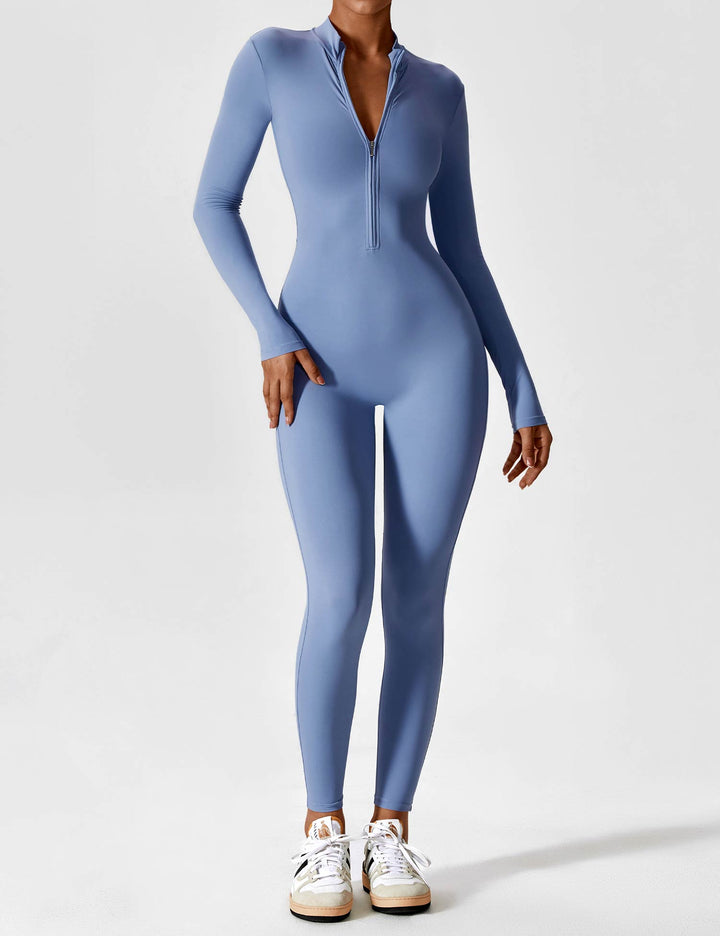 YANELLE – Slimfit Jumpsuit met Ritsdetail
