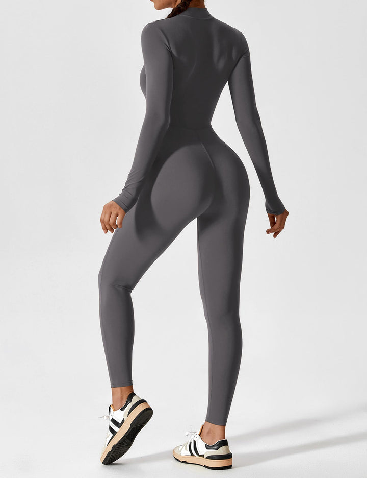 YANELLE – Slimfit Jumpsuit met Ritsdetail