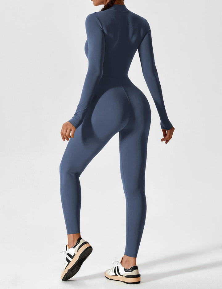 YANELLE – Slimfit Jumpsuit met Ritsdetail