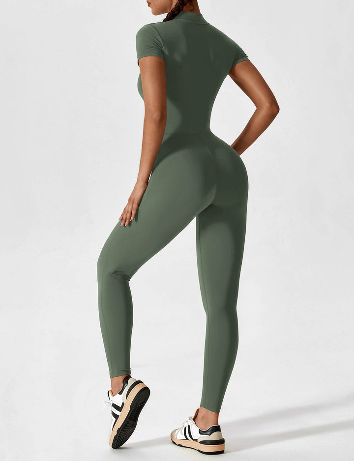 YANELLE – Slimfit Jumpsuit met Ritsdetail