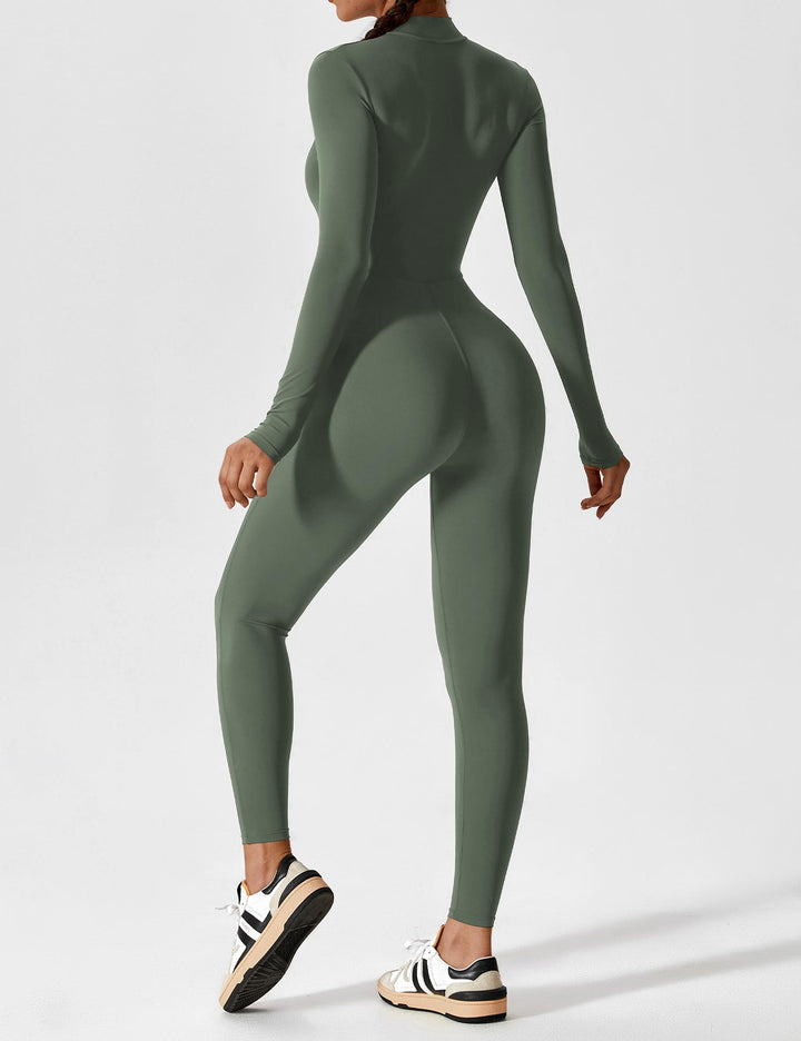 YANELLE – Slimfit Jumpsuit met Ritsdetail