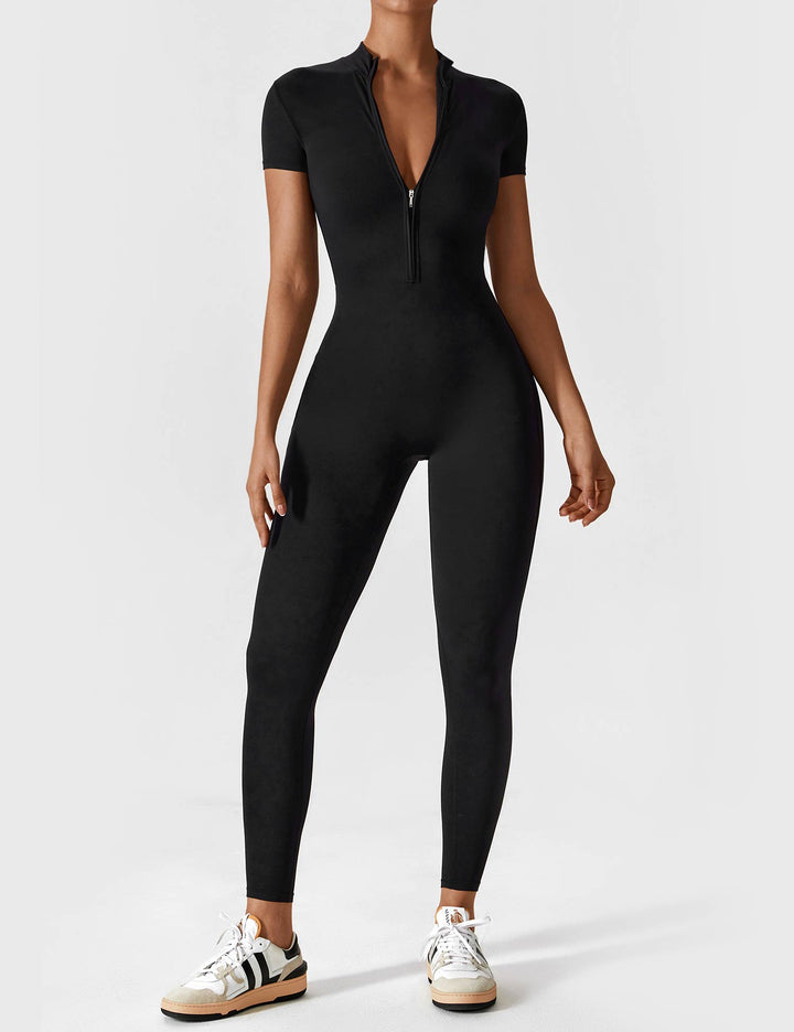 YANELLE – Slimfit Jumpsuit met Ritsdetail